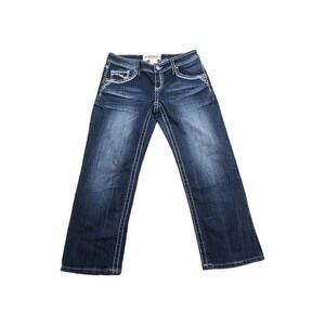 Hydraulic Gramercy Capri Jeans Womens Size 8 Juniors Blue Denim Low‎ Rise Y2K